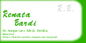 renata bardi business card