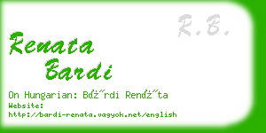 renata bardi business card